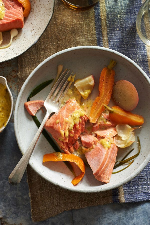 poached salmon recipe