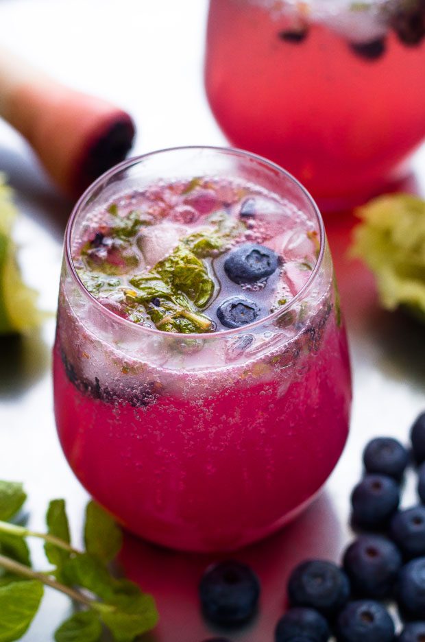 refreshing Blueberry Mojito