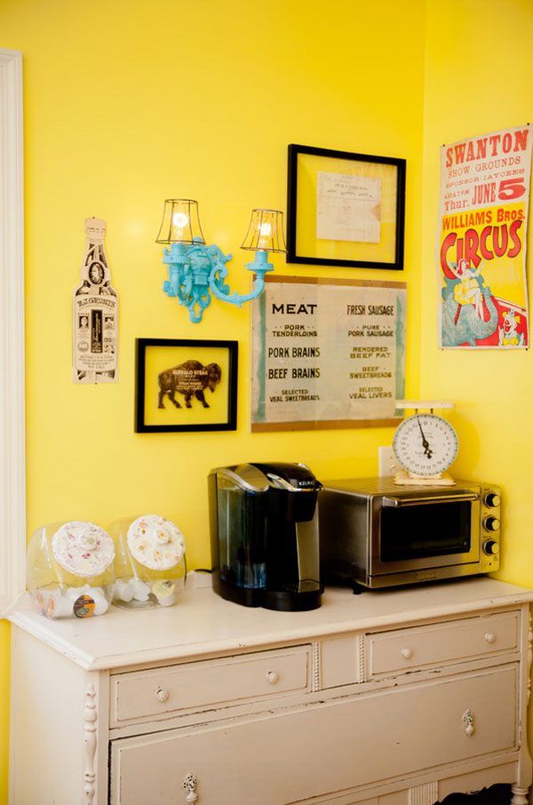 yellow coffee corner