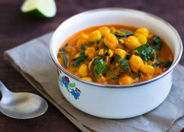 Chickpeas Spinach Curry recipe