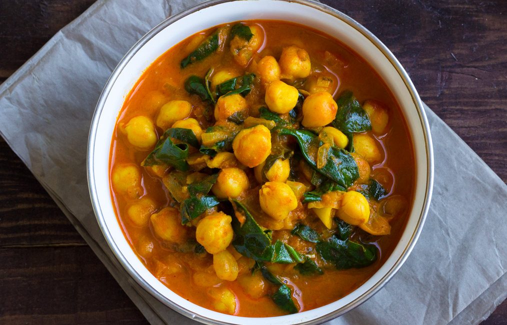 Chickpeas Spinach Curry