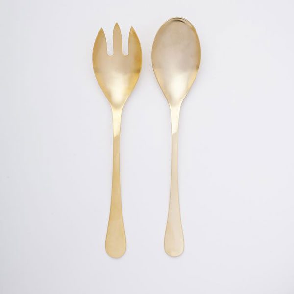 Gold Flatware Serving Set