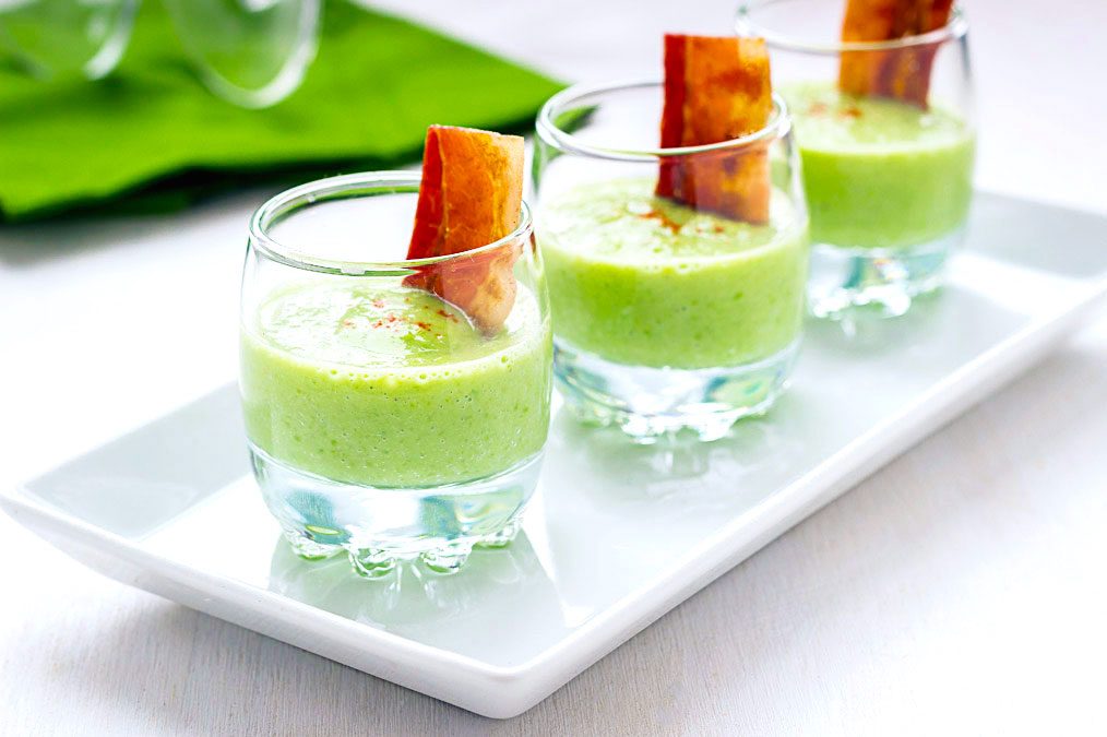 Green Pea Soup Shots