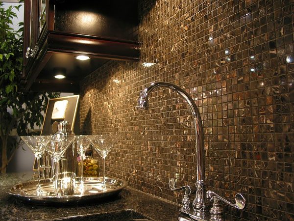 backsplash tiles golden