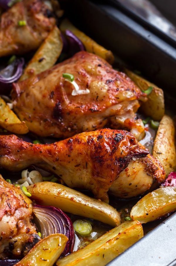 One-Pan Roasted Cajun Chicken with Potatoes