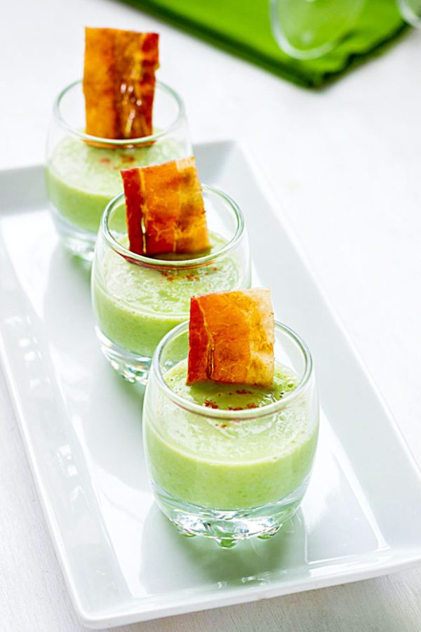 Green Pea Soup Shots