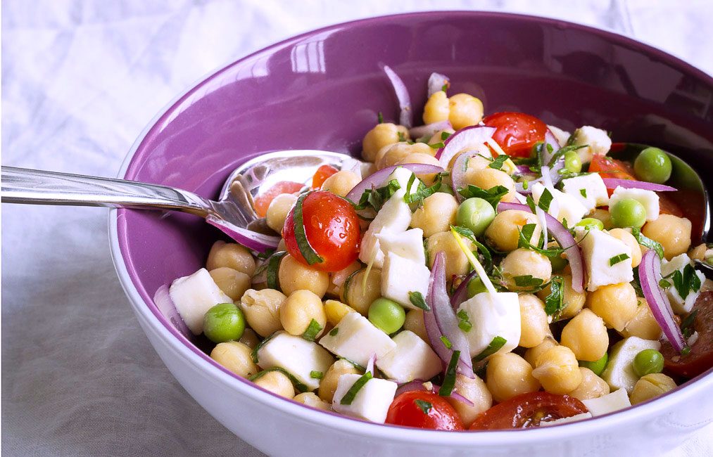 Chickpea Feta Greek Salad
