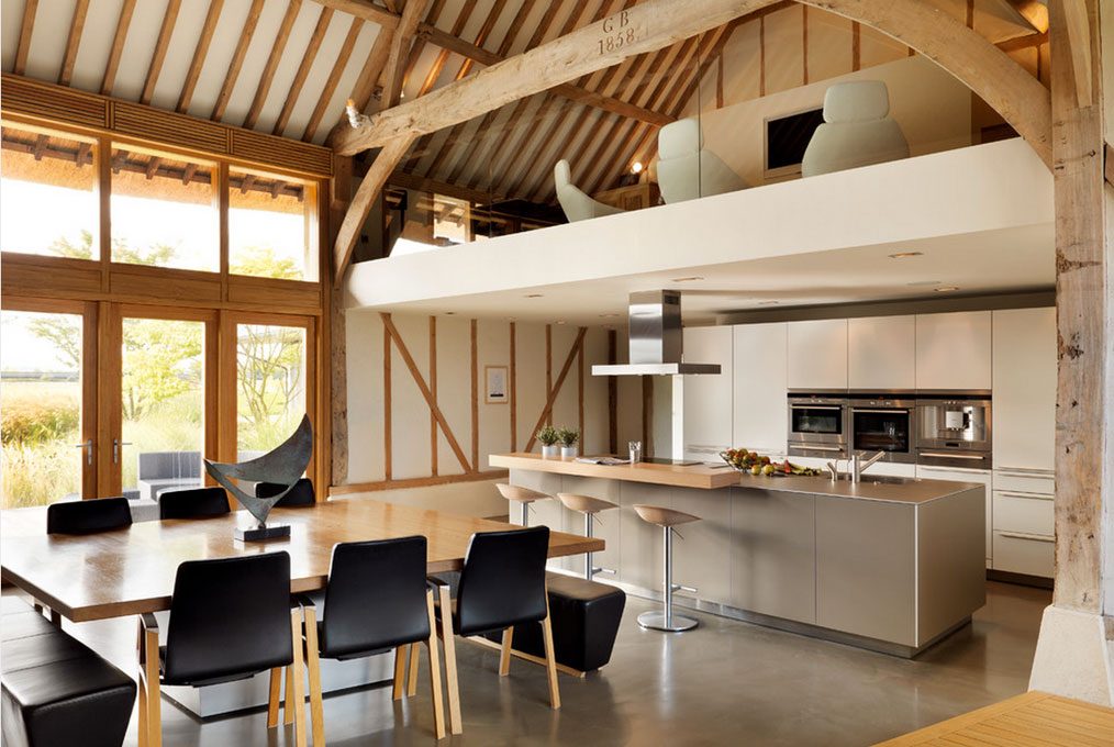 kitchen with mezzanine design