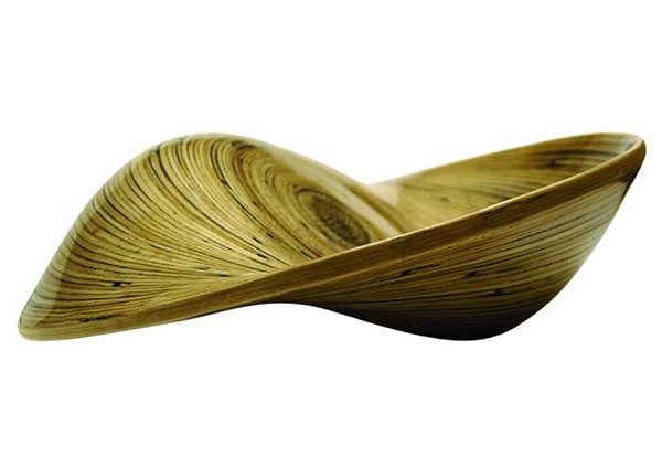 modern bamboo fruit bowl