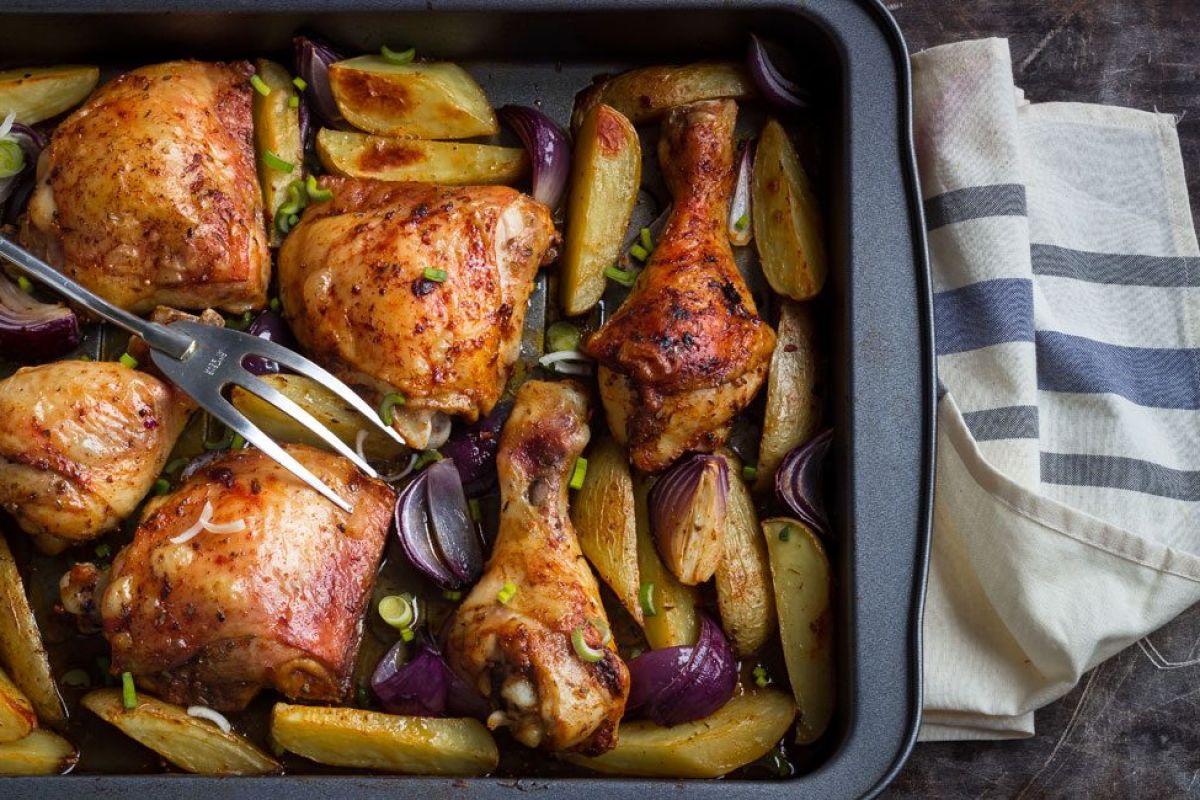 One-Pan Roasted Cajun Chicken with Potatoes