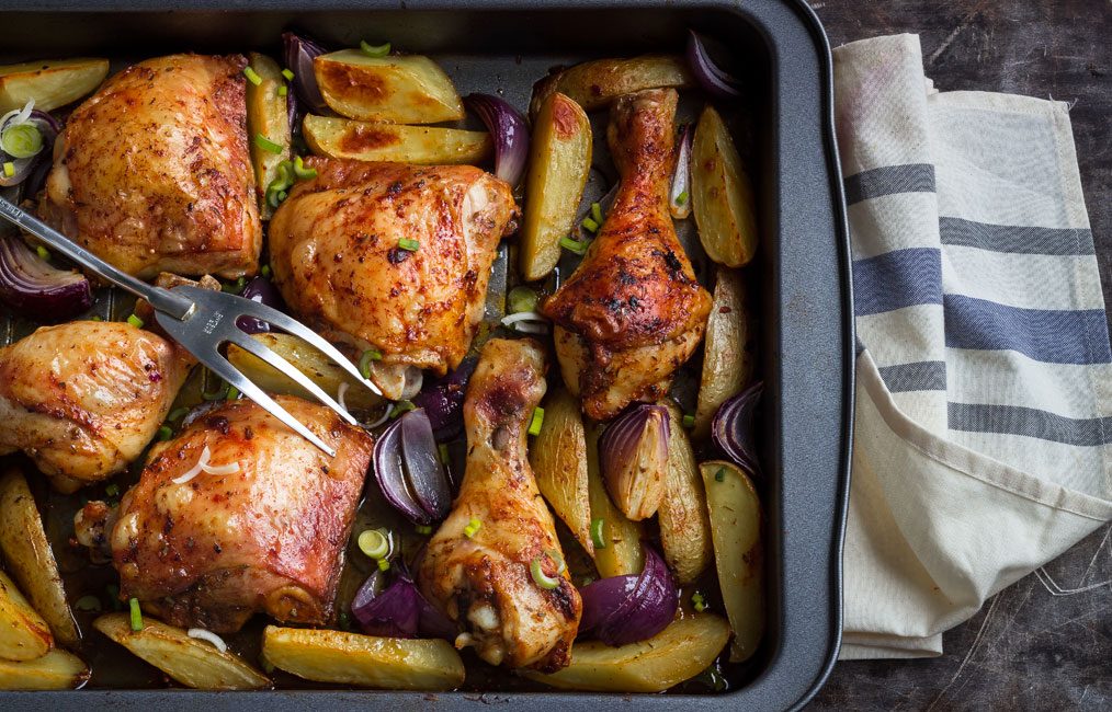 Cajun-Style Roasted Chicken with Garlic-Herb Potatoes – Instant Pot Recipes