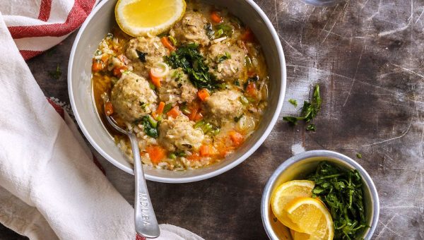 One-Pot Meatball and Rice Soup - #recipe by #eatwell101 - https://www.eatwell101.com/one-pot-meatball-and-rice-soup-recipe