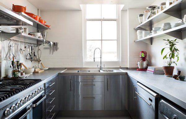 small grey kitchen london