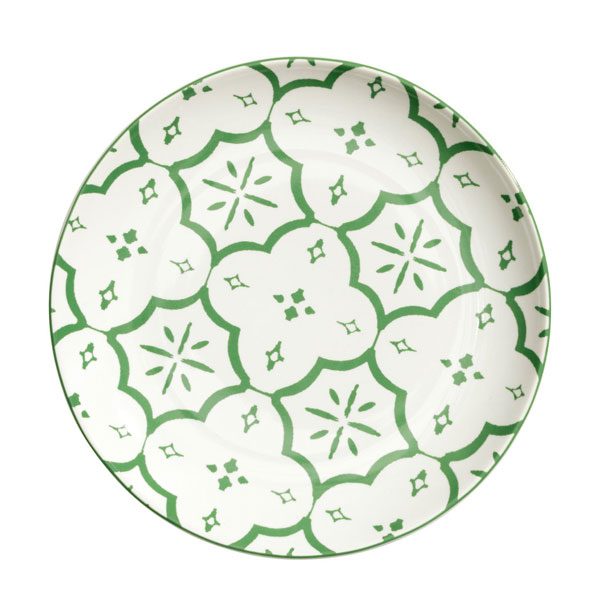 st patricks day green Patterned Plate