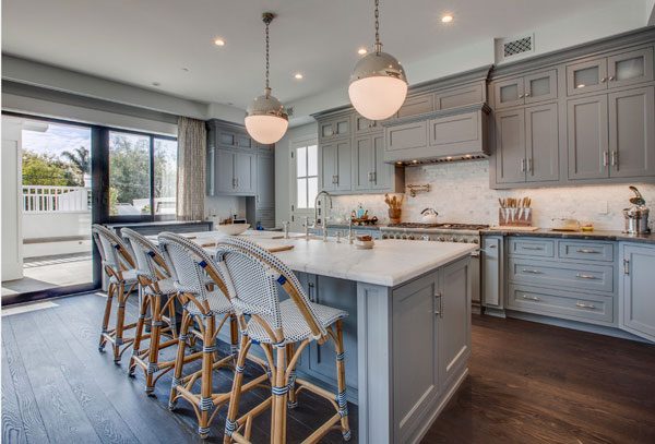 traditional grey kitchen los angeles