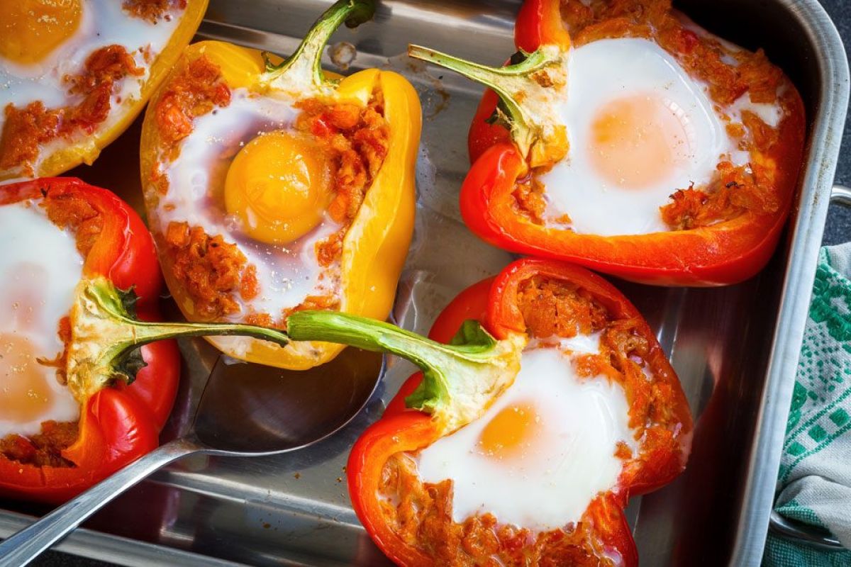 Baked Tuna Stuffed Peppers