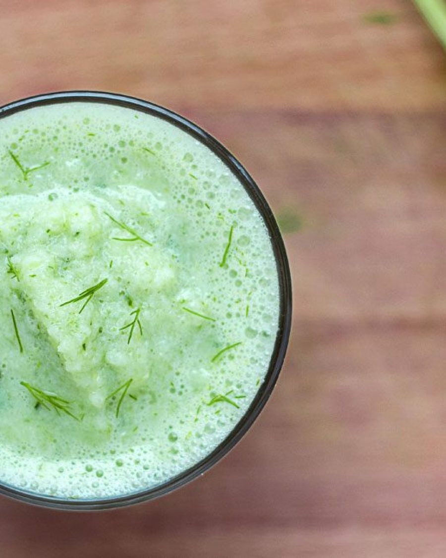 Cucumber Fennel Smoothie - #recipe by #eatwell101 - https://www.eatwell101.com/cucumber-fennel-smoothie-recipe