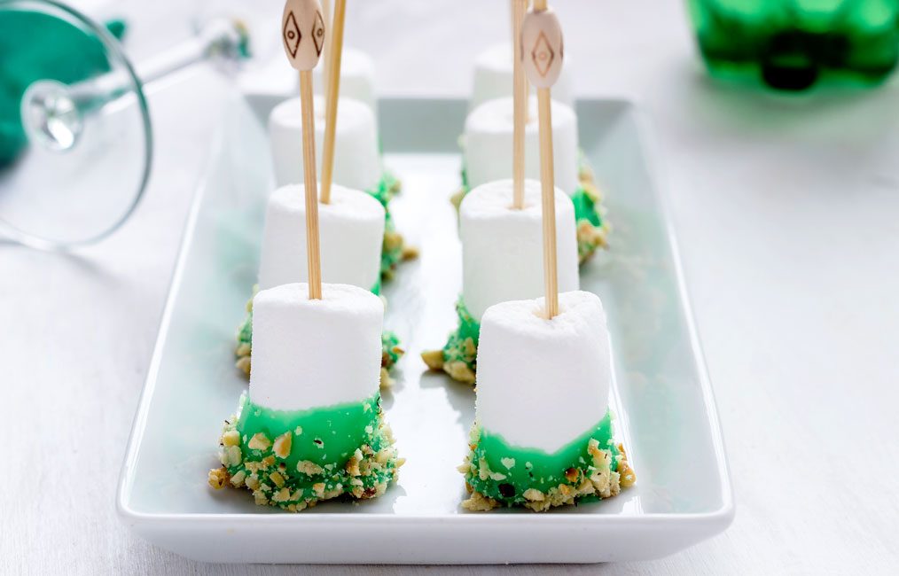 Chocolate Marshmallow Pops for St. Patrick’s Day