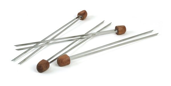 Double Prong Grilling Kabob Skewers