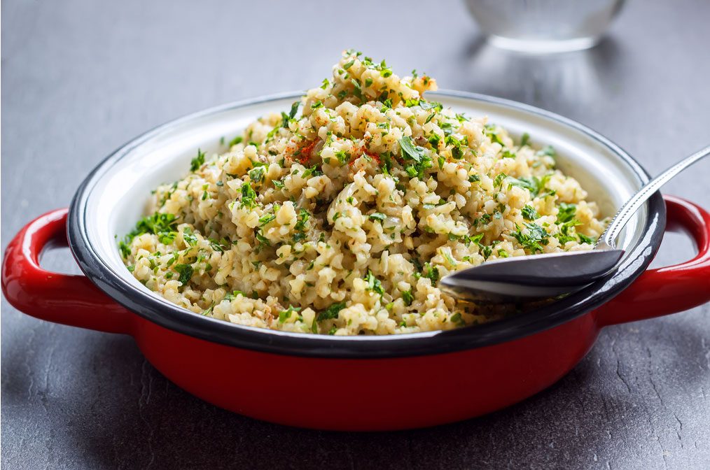 Garlic Butter Bulgur Risotto