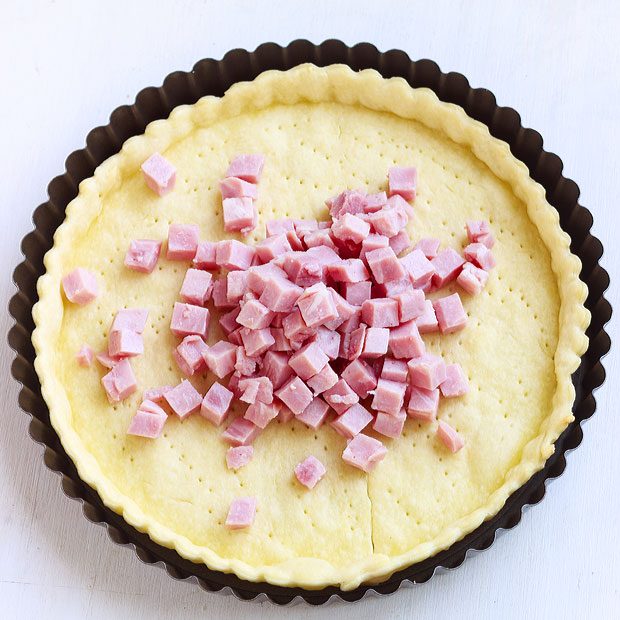 Ham and Swiss Quiche recipe