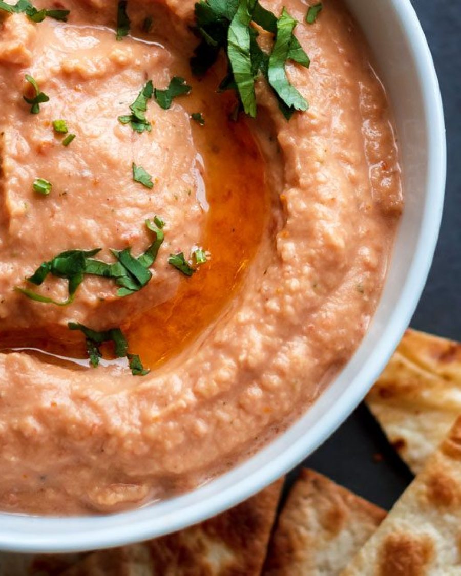 Creamy Red Lentil Dip - #recipe by #eatwell101 - https://www.eatwell101.com/red-lentil-dip-recipe