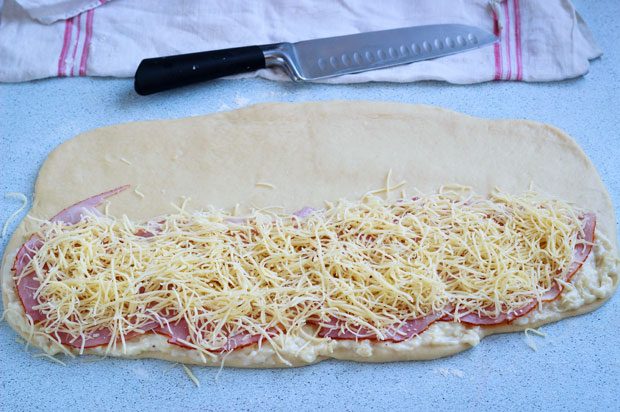 Hot Ham and Cheese Pinwheels