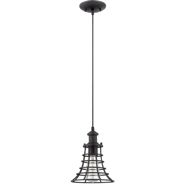 Light Mini Pendant with Heavy Wire Shade