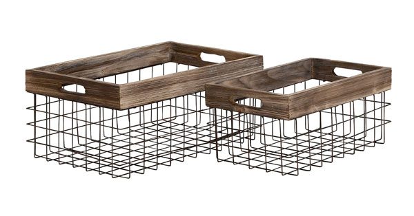 Metal Wood Basket