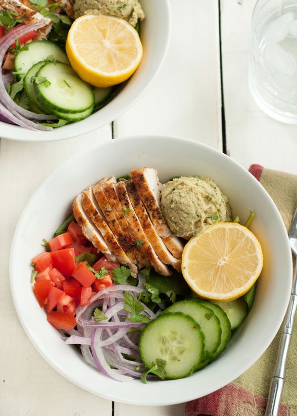 Power Chicken Hummus Bowl