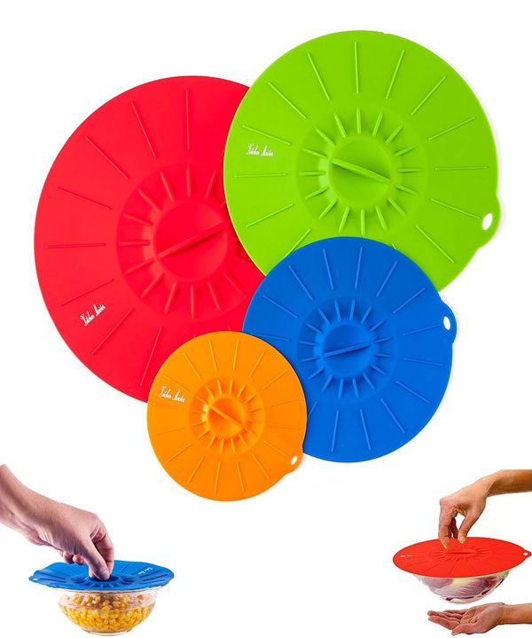 Reusable Silicone Suction Covers and Bowl Lids