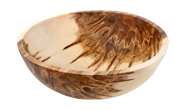 Round Maple Bowl