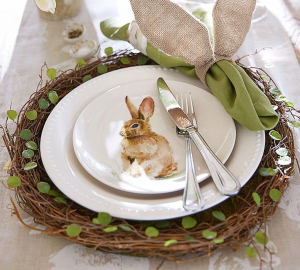 easter place setting