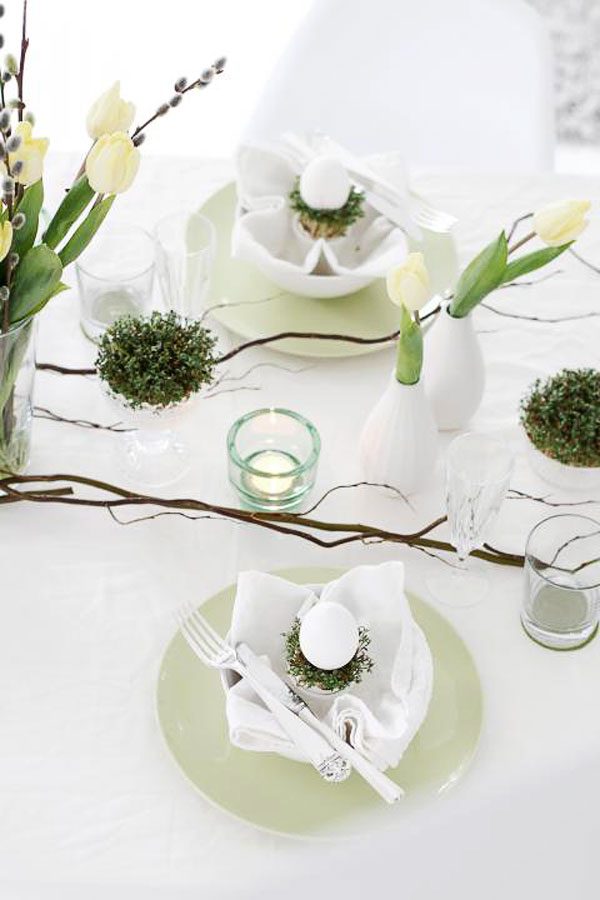 easter spring tabletop