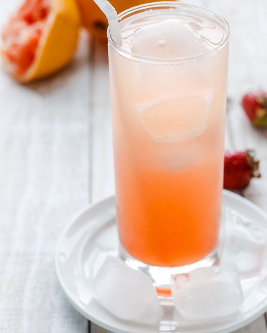 Refreshing Grapefruit Mocktail - #recipe by #eatwell101 - https://www.eatwell101.com/grapefruit-cooler-mocktail-recipe