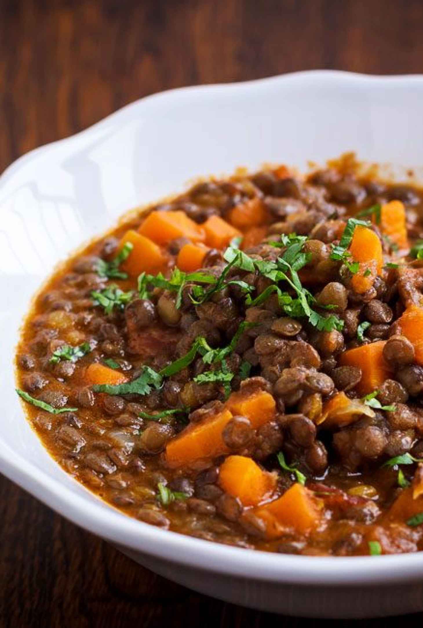 Heartwarming Green Lentil Stew - #recipe by #eatwell101 - https://www.eatwell101.com/green-lentil-stew