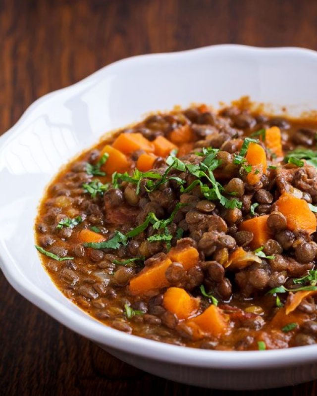 Heartwarming Green Lentil Stew - #recipe by #eatwell101 - https://www.eatwell101.com/green-lentil-stew