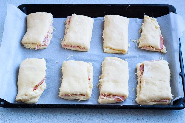 ham and cheese-buns