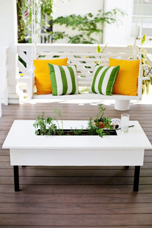 herb garden coffee table