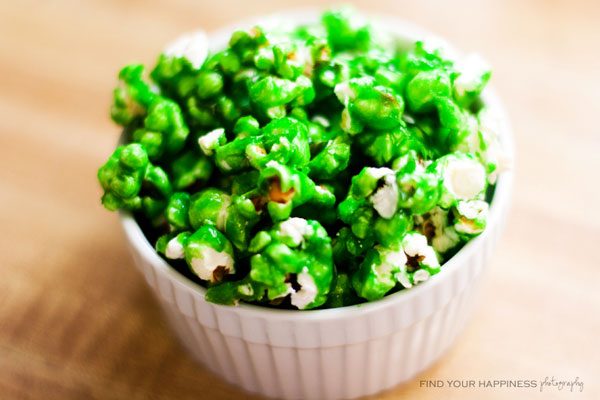how to make green popcorn