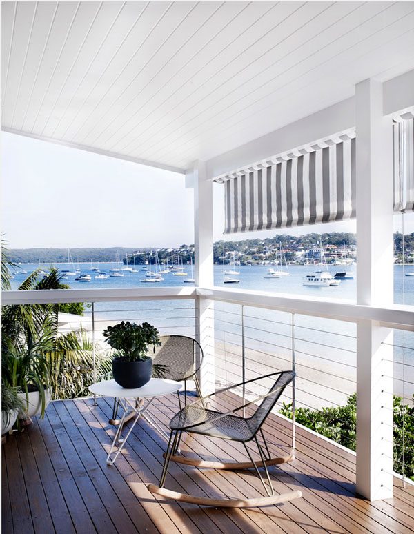 modern coastal deck decor