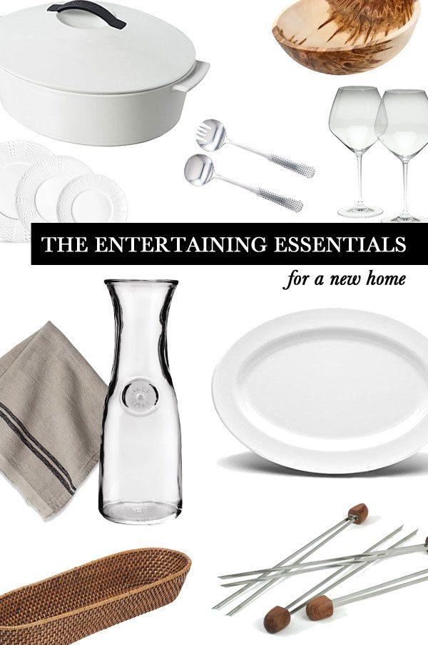 the entertaining essentials for a new home