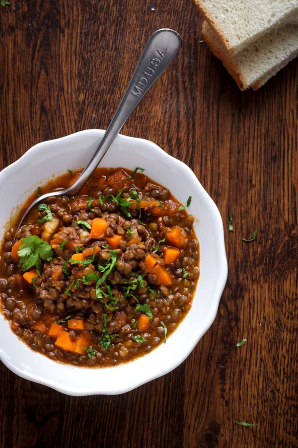 Heartwarming Green Lentil Stew - #recipe by #eatwell101 - https://www.eatwell101.com/green-lentil-stew