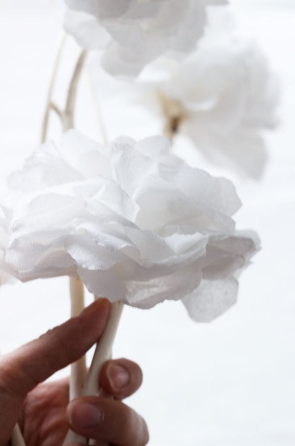 DIY Paper Flowers step by-step-photos