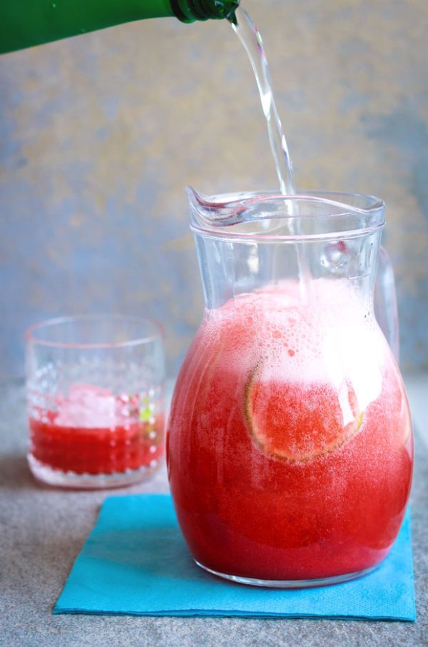 Strawberry Lime Soda
