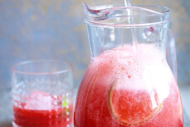 Strawberry Lime Soda - #recipe by #eatwell101 - https://www.eatwell101.com/strawberry-lime-soda-recipe