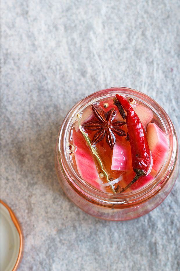 Homemade Rhubarb Pickles Recipe
