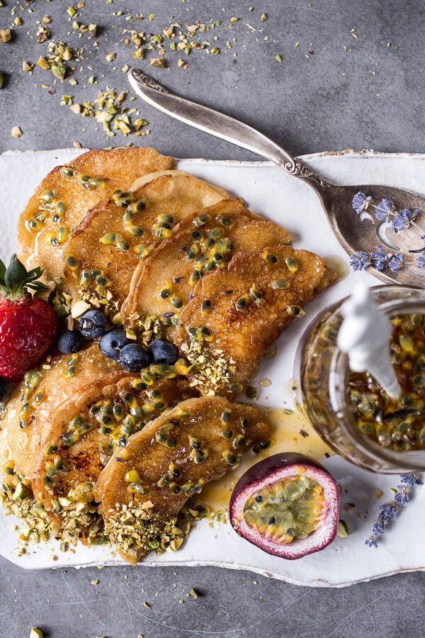 Lemon Ricotta Stuffed Syrian Pancakes