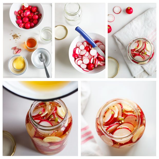 Pickled Red Radishes