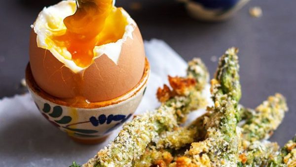 Roasted Parmesan Asparagus - #recipe by #eatwell101 - https://www.eatwell101.com/roasted-asparagus-recipe